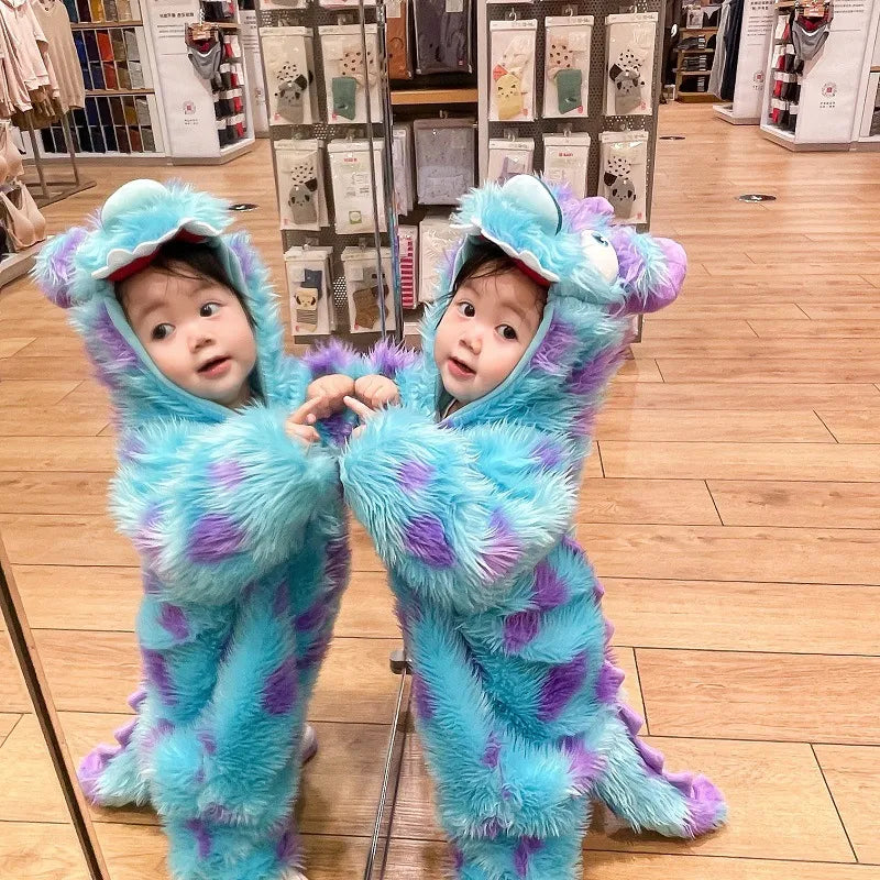 Cute Animal Baby Jumpsuit With Hooded Zipper – Newborn Romper UK