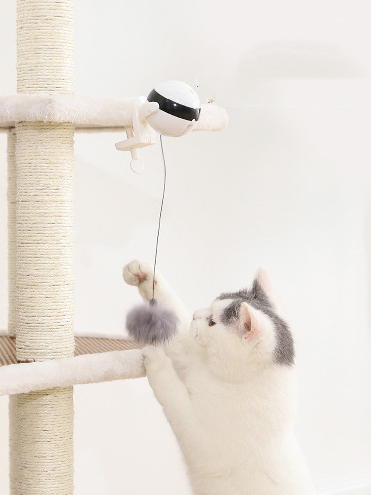 Electric Auto-Lift Cat Teaser Toy – Interactive Puzzle Ball for Cats UK
