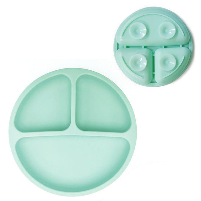 Cute Cartoon Silicone Suction Plate – Baby Feeding Plate with Suction Base UK