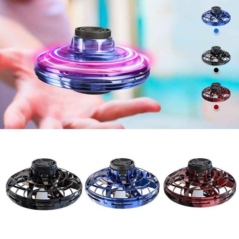 Mini Fingertip Gyro Drone – LED UFO Spinner Toy for Kids UK