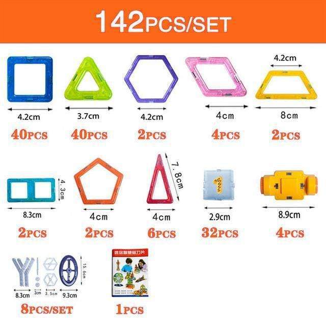 Magnetic Building Blocks – DIY Construction Set Gift for Kids UK