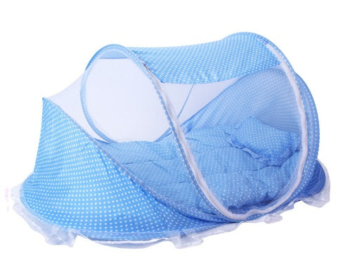 Foldable Baby Bed Net With Pillow – 2-Piece Mosquito Net Set UK