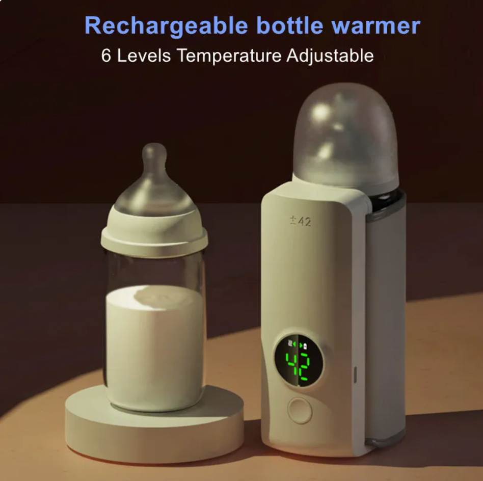 Portable Wireless Baby Bottle Warmer – USB Rechargeable Travel Milk Warmer UK