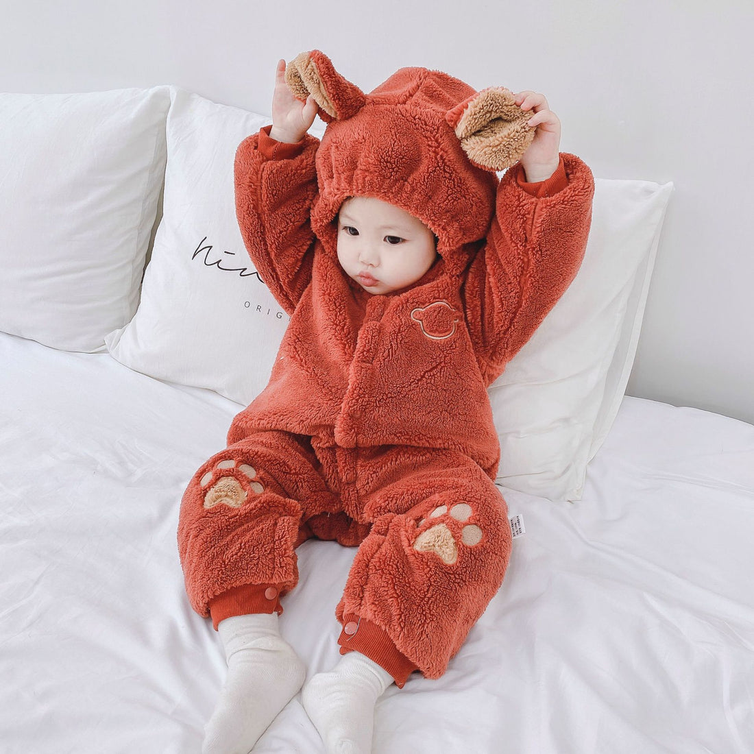 Newborn Baby Onesies Quilted Romper – Warm Baby Clothes UK