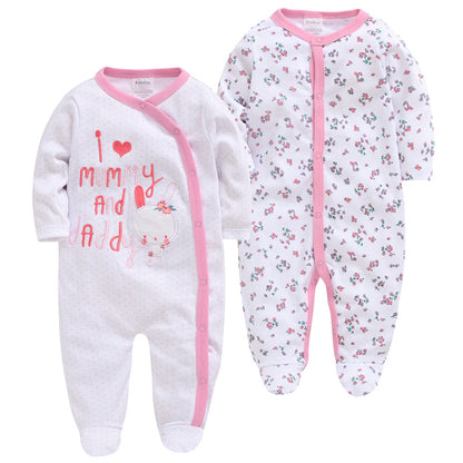 Cotton Long Sleeve Baby Onesies
