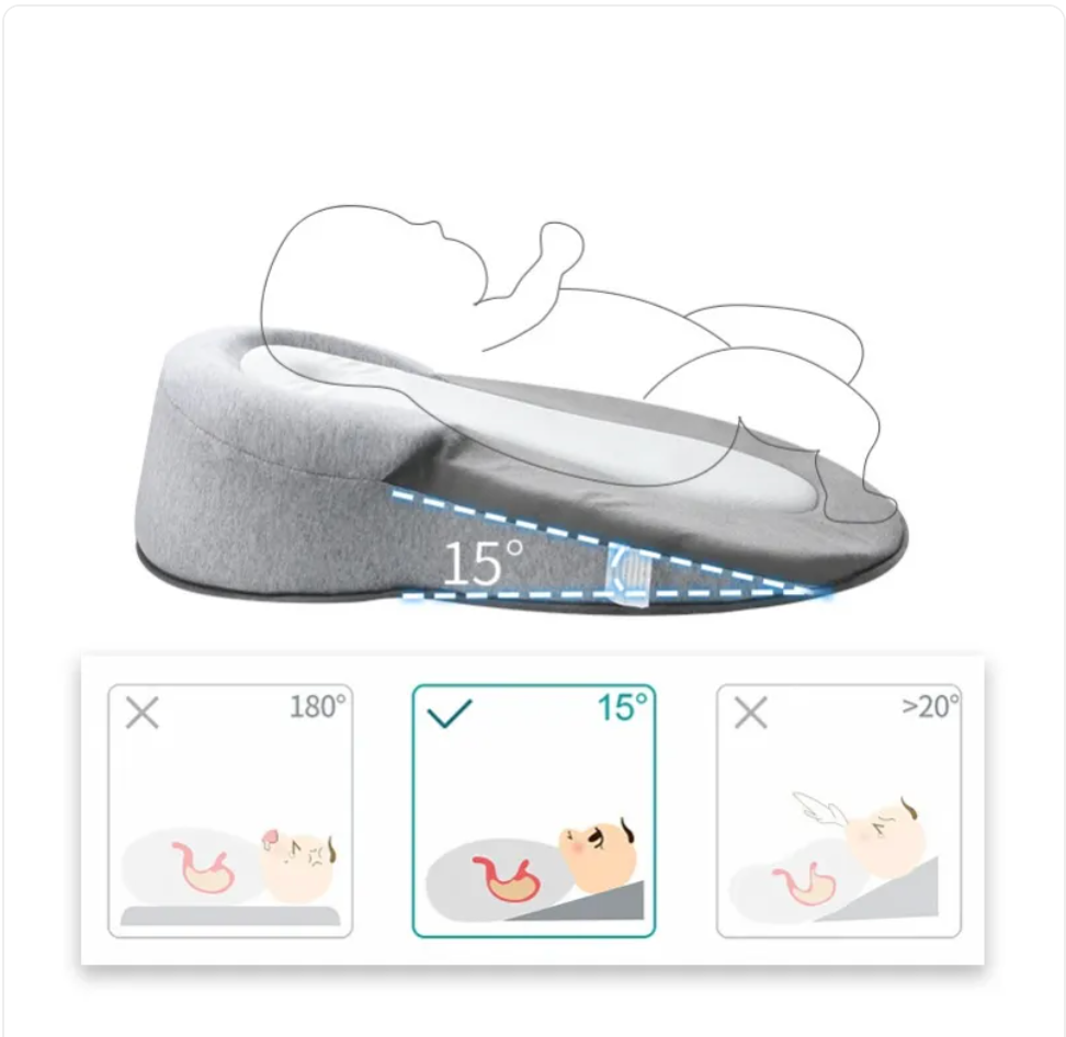 Baby Anti-Spit Up Pillow – Memory Foam Incline Pillow for Newborns UK