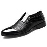 Men’s Business Dress Shoes – Pointed Toe PU Leather Wedding Shoes UK