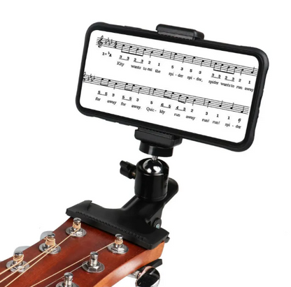Phone Guitar Clip Stand – Adjustable Smartphone Holder for Guitar UK