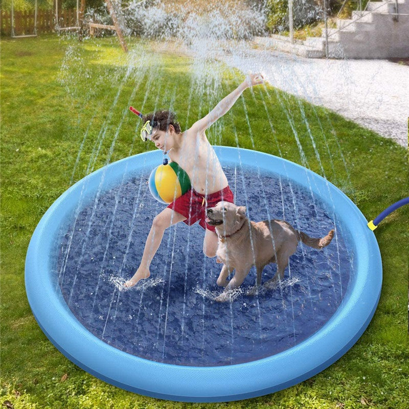 Non-Slip Splash Pad for Kids &amp; Pets – Outdoor Water Play Mat UK