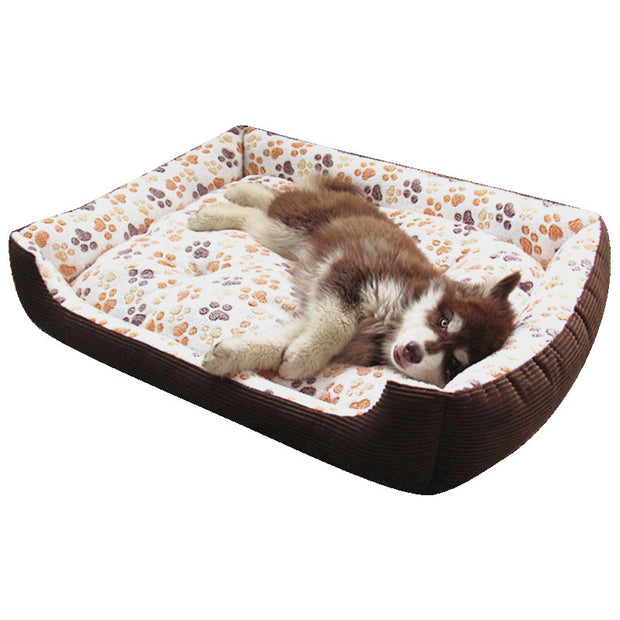 Pet Dog Beds Mats Soft Plush Warm Sofa