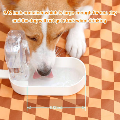 2 in 1 Water Bottle and Food Bowl for Pets