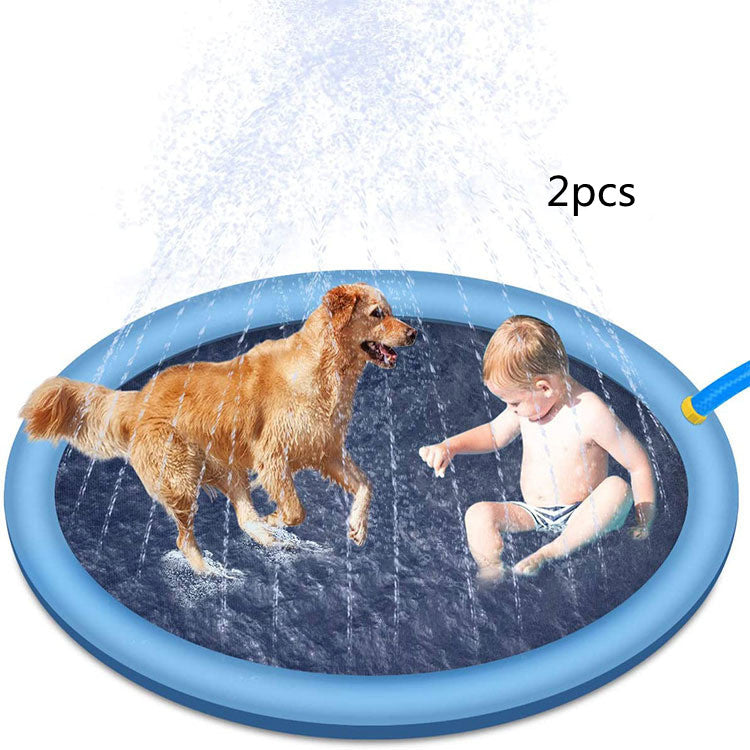 Non-Slip Splash Pad for Kids &amp; Pets – Outdoor Water Play Mat UK