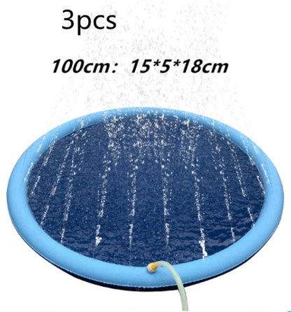Non-Slip Splash Pad for Kids &amp; Pets – Outdoor Water Play Mat UK