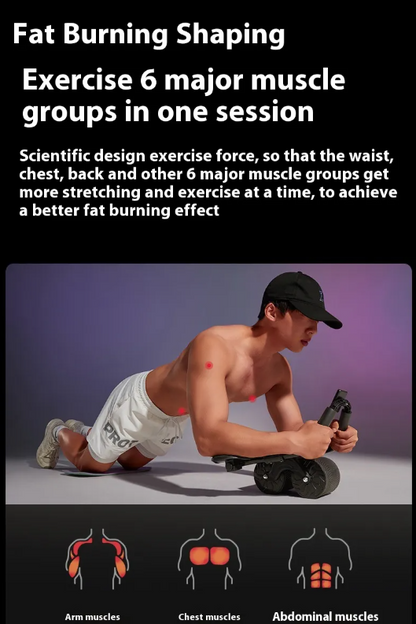 Automatic Rebound Abdominal Wheel – Core Trainer for Home Fitness UK