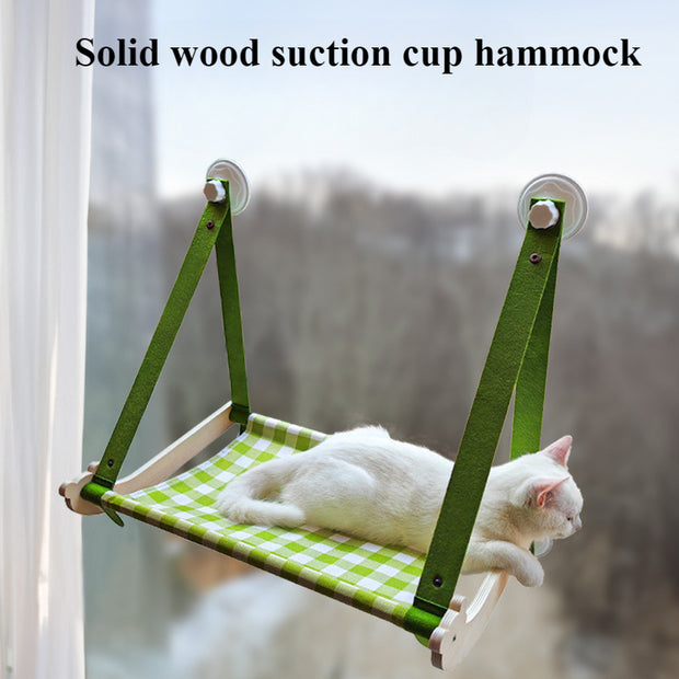 Durable Wooden Cats Hammock Pet Mat