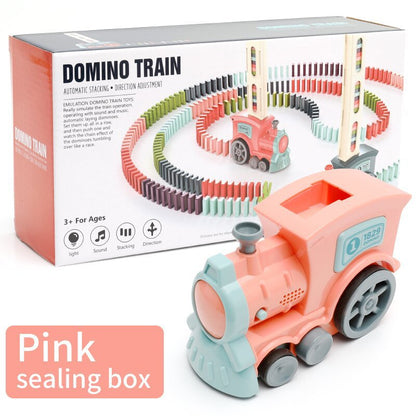 Domino Train Toy – Electric Auto-Release Building Blocks Train UK