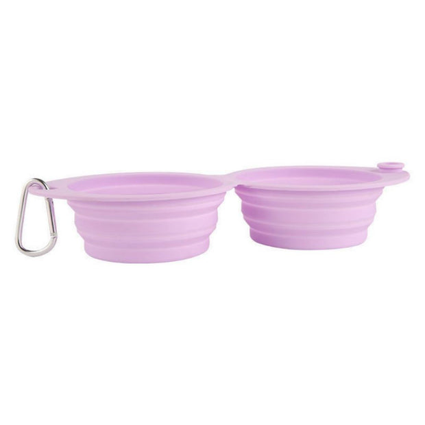 Collapsible Dog Bowls 2 In 1 Foldable Pet Food