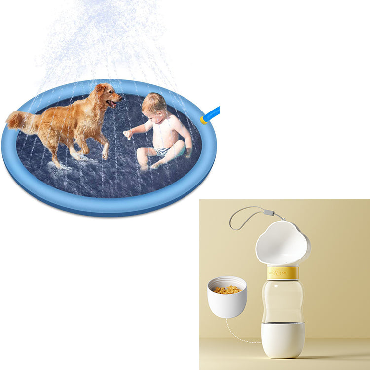 Non-Slip Splash Pad for Kids &amp; Pets – Outdoor Water Play Mat UK