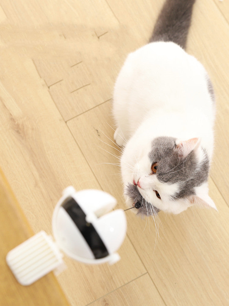 Electric Auto-Lift Cat Teaser Toy – Interactive Puzzle Ball for Cats UK