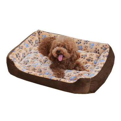 Pet Dog Beds Mats Soft Plush Warm Sofa