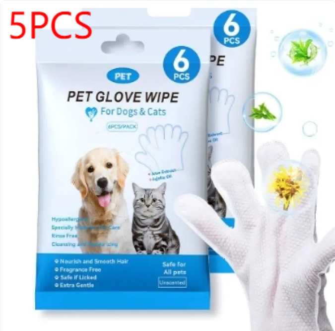 Pet Cleaning Gloves &amp; Wipes – Gentle Grooming Essentials for Dogs &amp; Cats UK