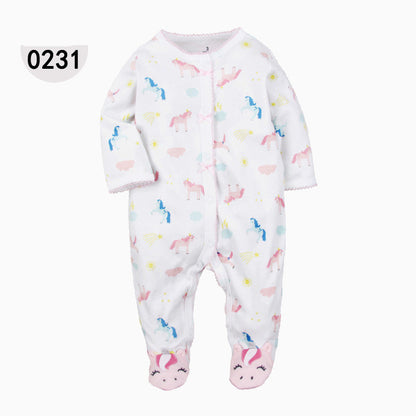 Baby Onesies Rompers Wrap Foot – Soft Newborn Sleepsuit UK