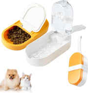 Dog Water Bottle Dog Bowl 2-in-1 Food