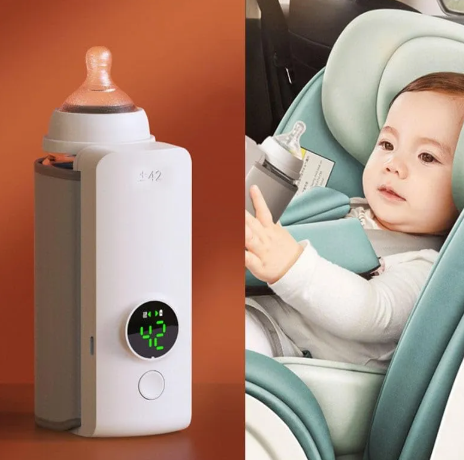 Portable Wireless Baby Bottle Warmer – USB Rechargeable Travel Milk Warmer UK