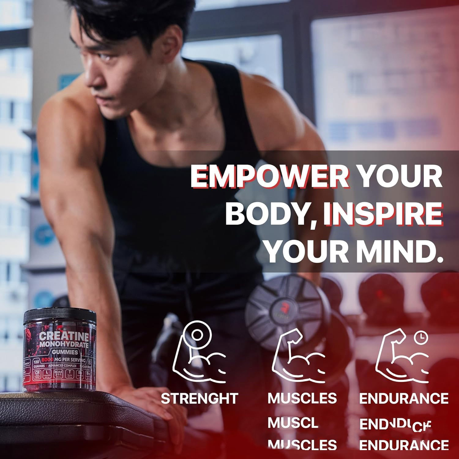 Muscle Boost Gummies – Creatine &amp; Vitamin Fitness Gummies UK