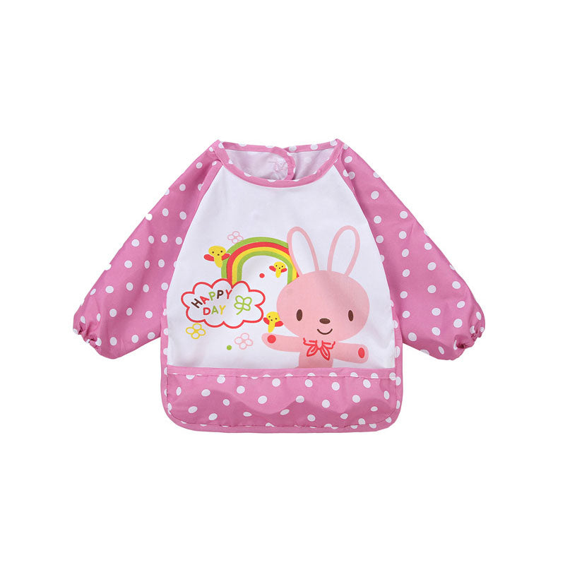 Classic Long Sleeve Lace-Up Smock – Waterproof Art &amp; Meal Apron for Kids UK