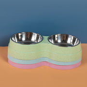 Double Pet Bowls Dog Food Water