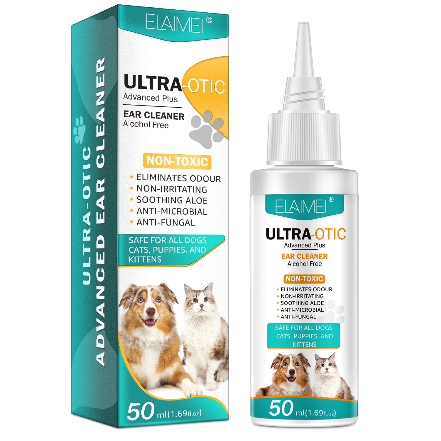 Pet Ear Cleaner 50ml – Gentle Ear Cleaning Solution for Dogs &amp; Cats UK