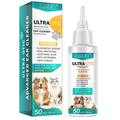 Pet Ear Cleaner 50ml – Gentle Ear Cleaning Solution for Dogs &amp; Cats UK