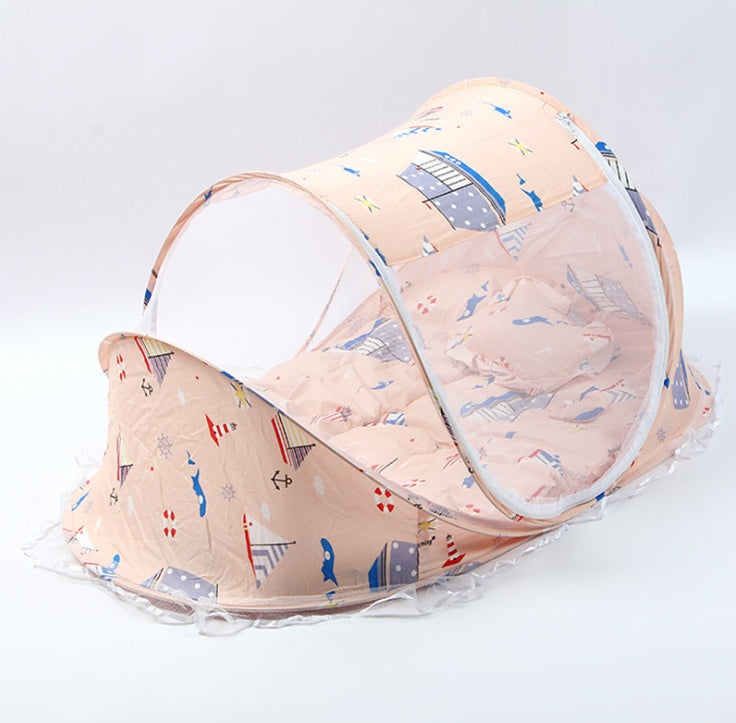 Foldable Baby Bed Net With Pillow – 2-Piece Mosquito Net Set UK