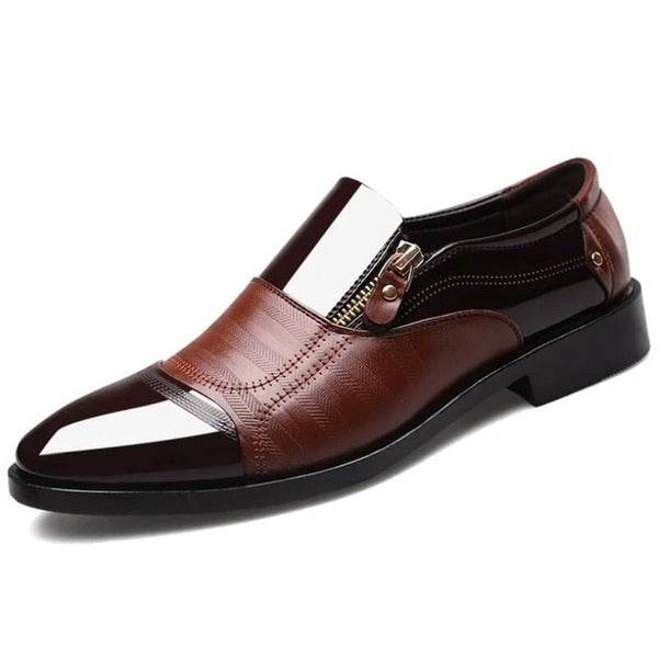 Men’s Business Dress Shoes – Pointed Toe PU Leather Wedding Shoes UK