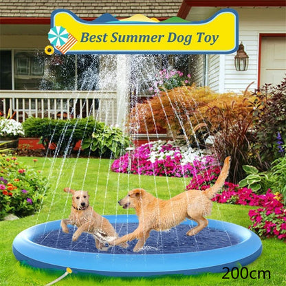 Non-Slip Splash Pad for Kids &amp; Pets – Outdoor Water Play Mat UK