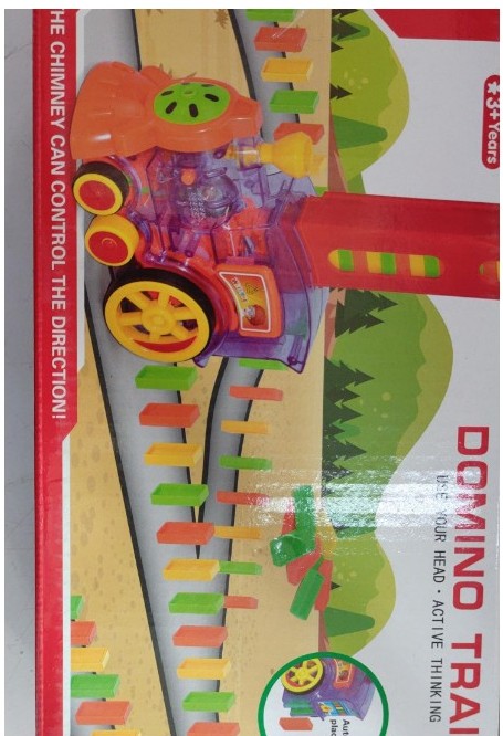 Domino Train Toy – Electric Auto-Release Building Blocks Train UK