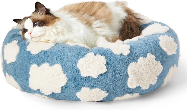 Lesure Cat Beds For Indoor Cats - Round Cat Bed