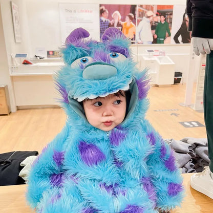 Cute Animal Baby Jumpsuit With Hooded Zipper – Newborn Romper UK