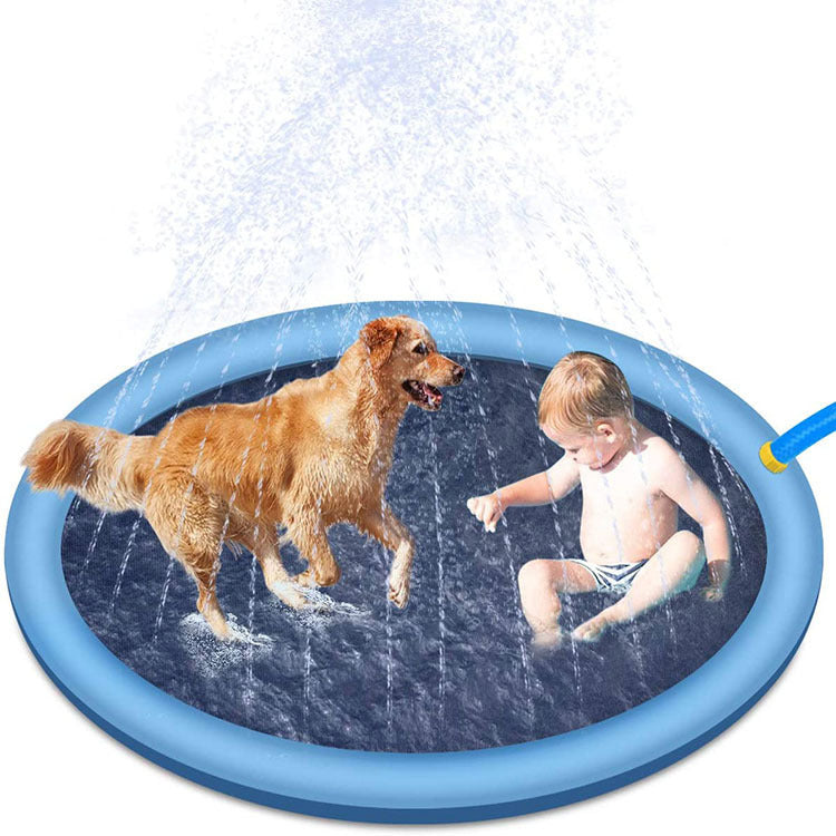 Non-Slip Splash Pad for Kids &amp; Pets – Outdoor Water Play Mat UK