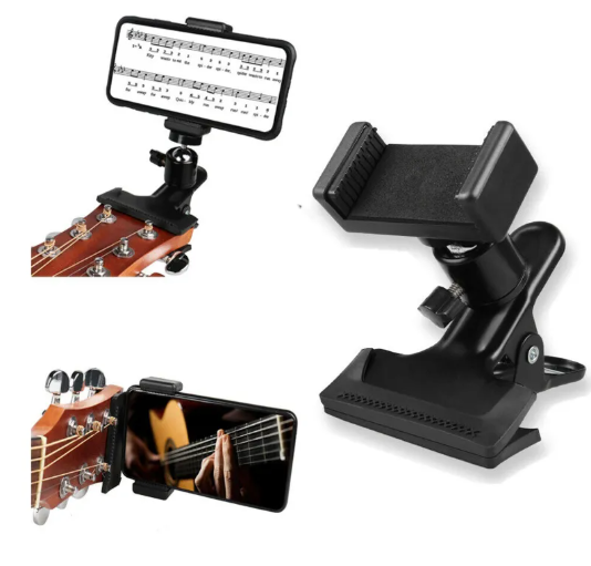 Phone Guitar Clip Stand – Adjustable Smartphone Holder for Guitar UK