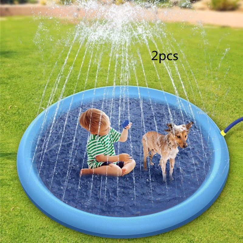 Non-Slip Splash Pad for Kids &amp; Pets – Outdoor Water Play Mat UK
