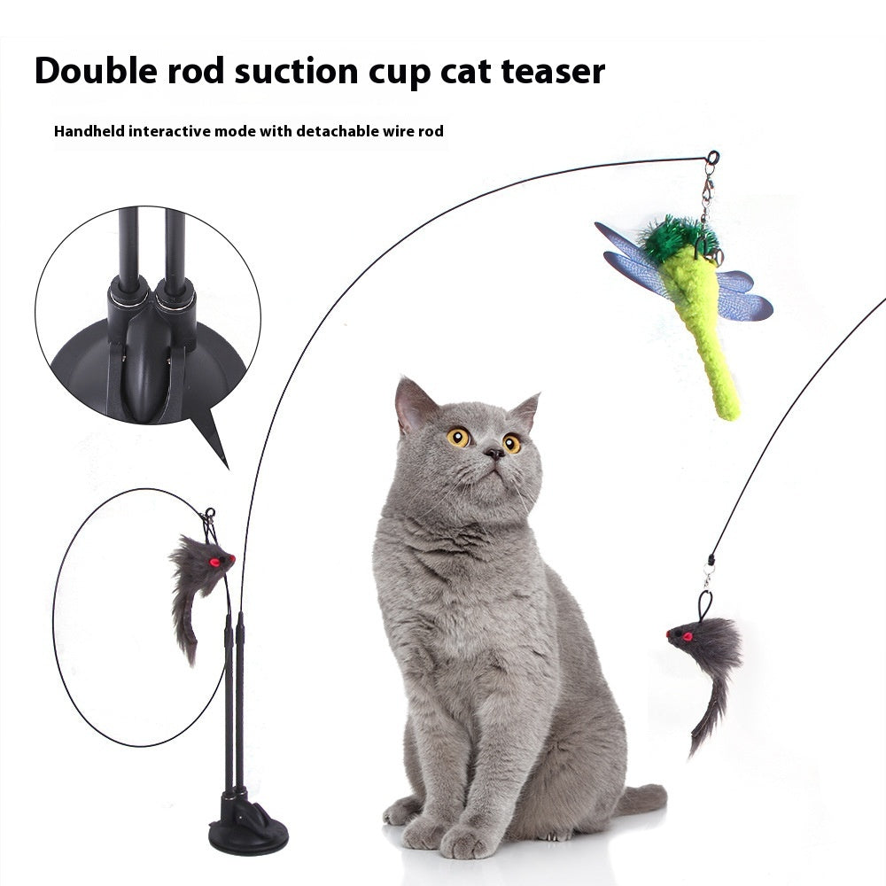 Cat Suction Cup Teaser Toy – Interactive Play Toy for Cats UK
