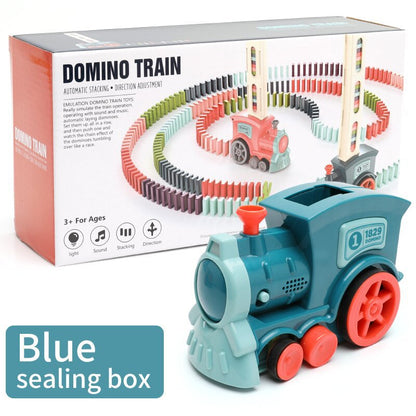 Domino Train Toy – Electric Auto-Release Building Blocks Train UK