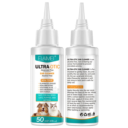 Pet Ear Cleaner 50ml – Gentle Ear Cleaning Solution for Dogs &amp; Cats UK