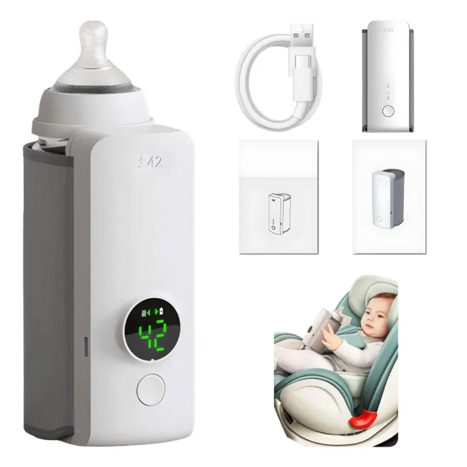 Portable Wireless Baby Bottle Warmer – USB Rechargeable Travel Milk Warmer UK
