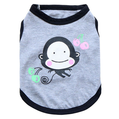 Happy Monkey Vest for Small Dog – Cute Pomeranian Outfit UK