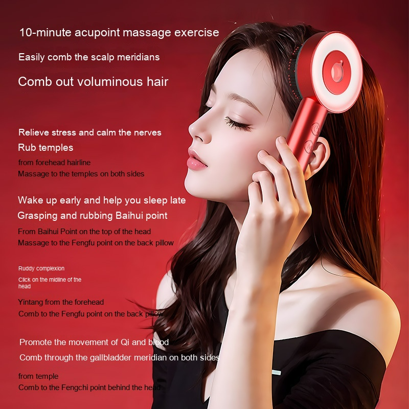 Comb Scalp Massager – Soft Bristle Head Massage Comb UK