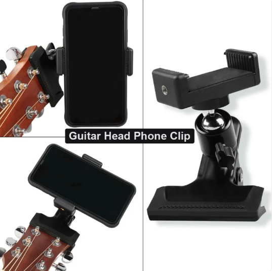 Phone Guitar Clip Stand – Adjustable Smartphone Holder for Guitar UK