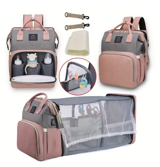 Large-Capacity Mommy Bag – Waterproof Baby Nappy Backpack UK
